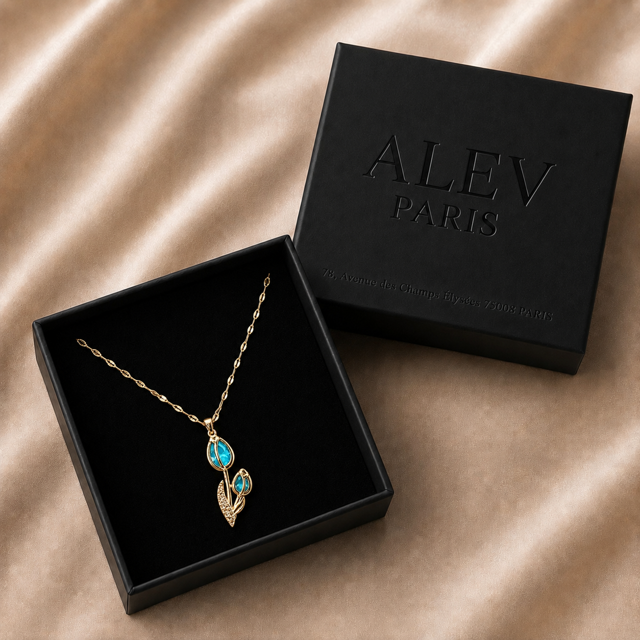 Collier “Éclosion Dorée”