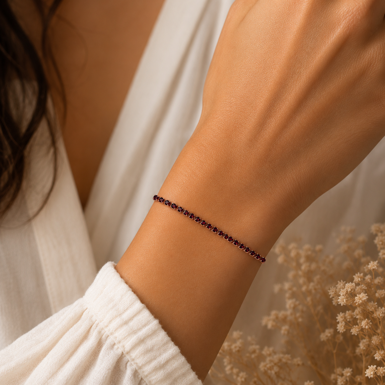 Bracelet “Rubynia”