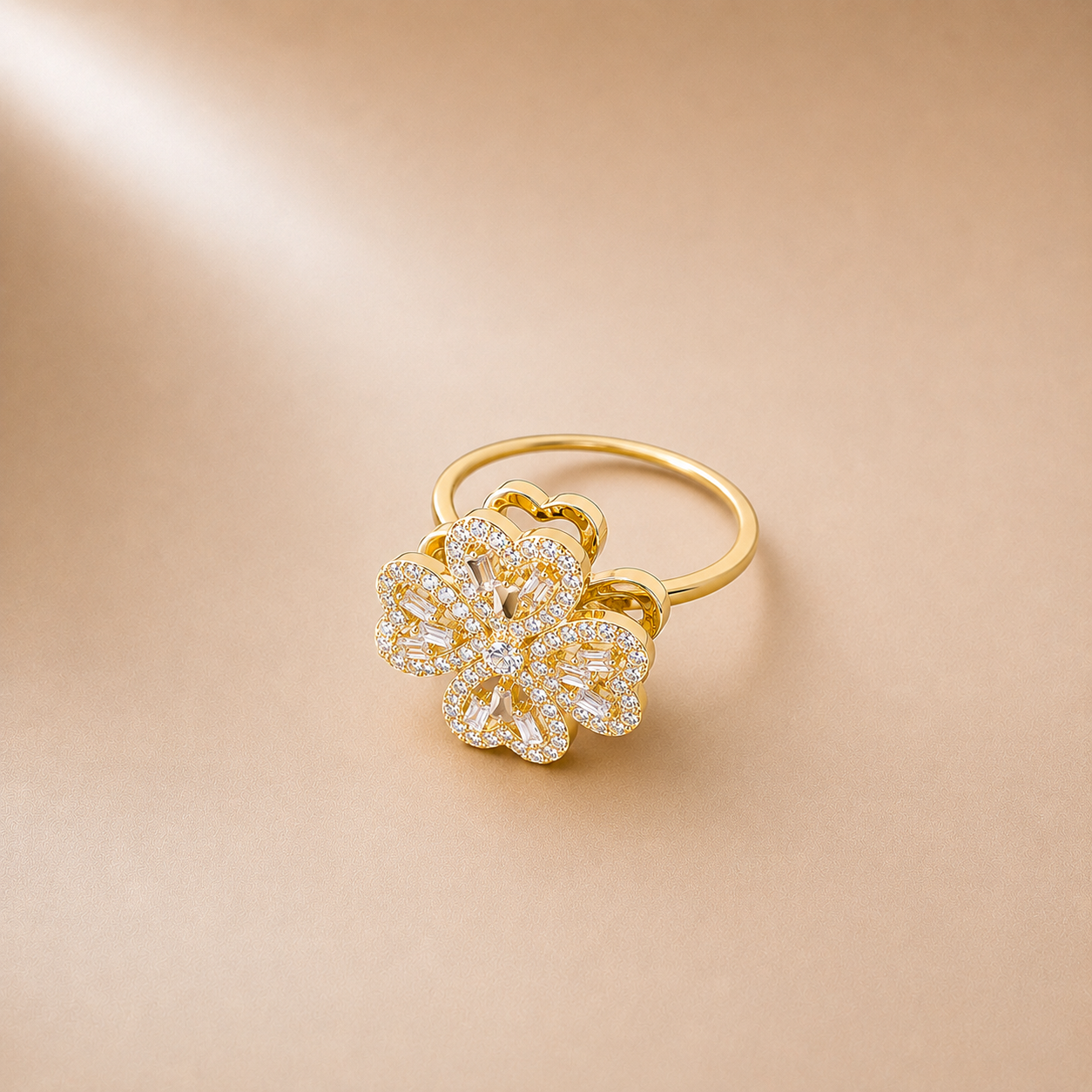 Bague “Fleur d’Or”