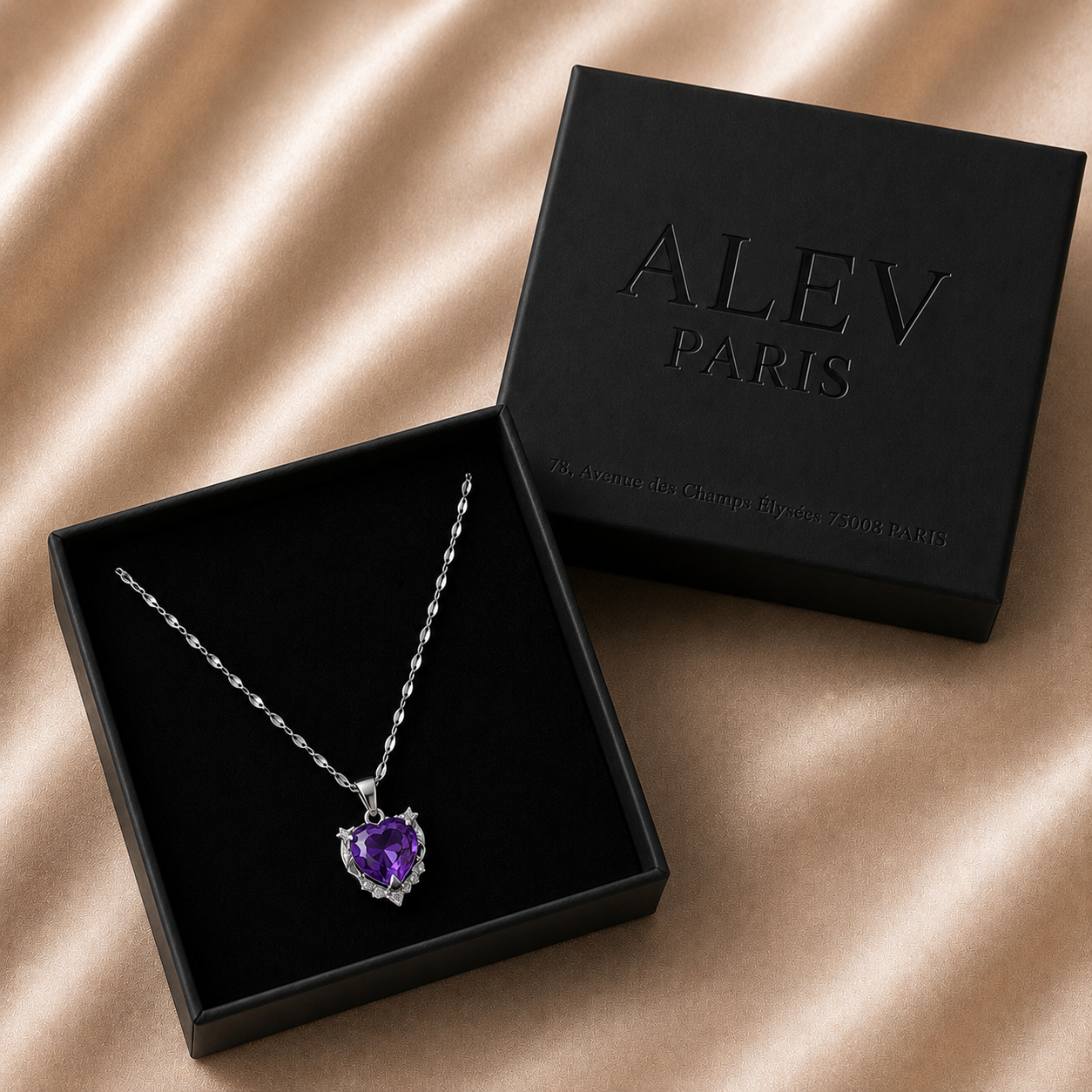 Collier "Cœur d'Aurore"