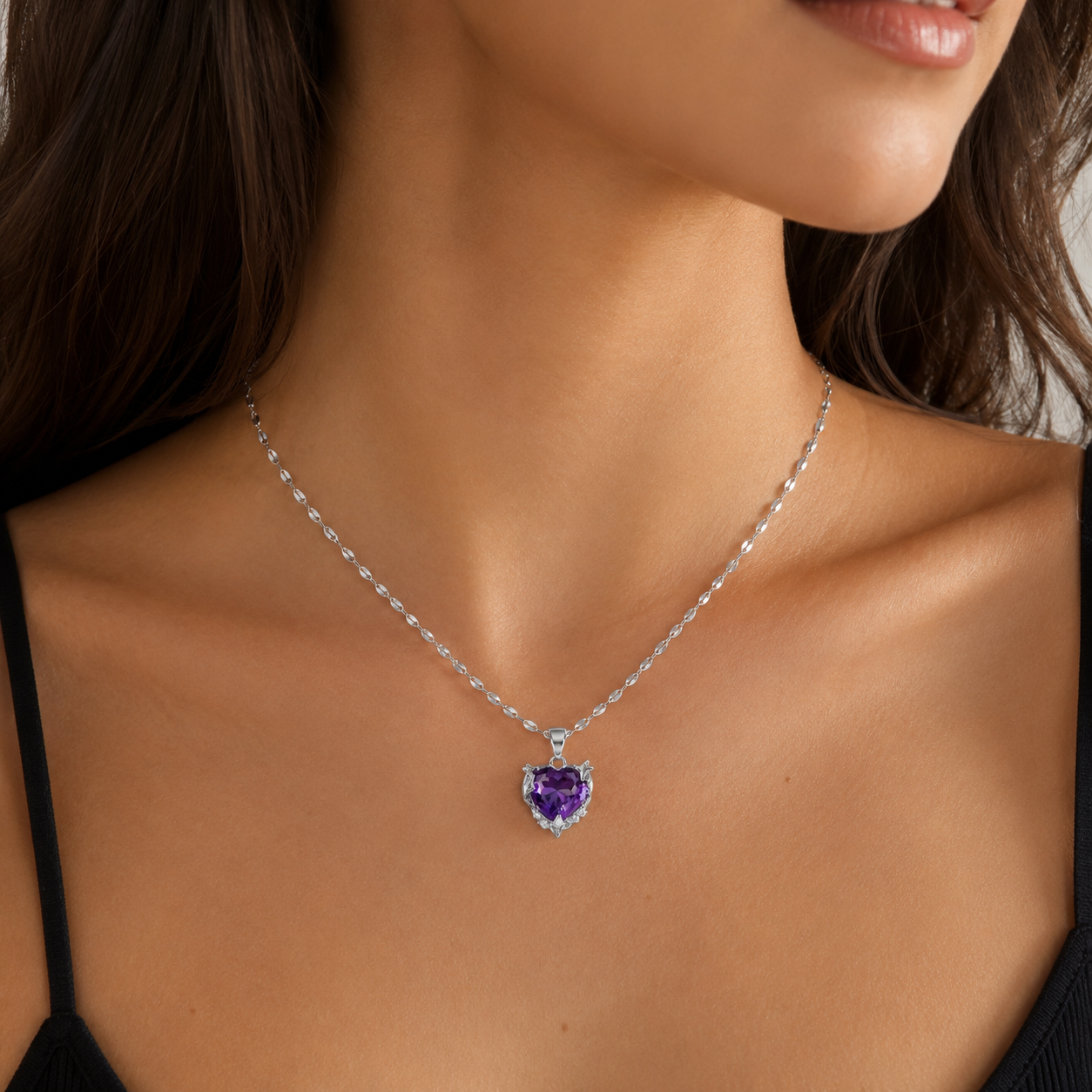 Collier "Cœur d'Aurore"