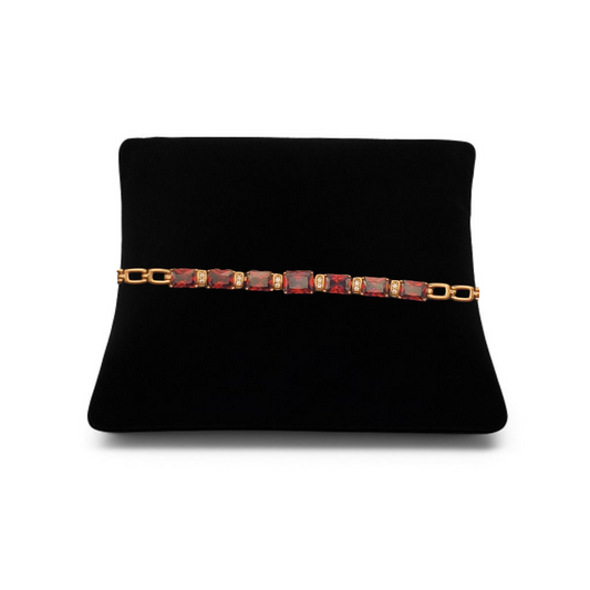 Bracelet “Éclat Rubis”